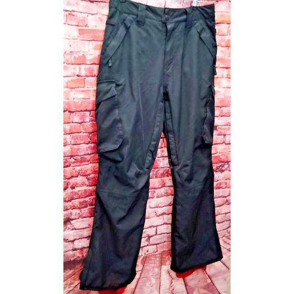 Empyre Snowboarding Pants Men's Small Black Waterproof Loose Fit Cargo Pockets - Picture 3 of 9